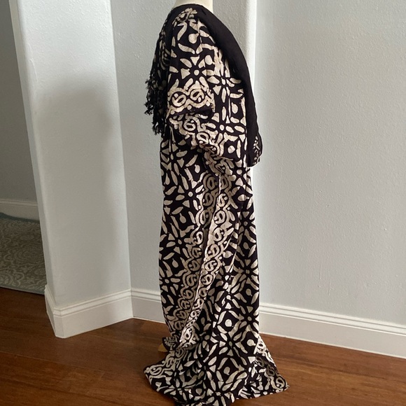 Embroidered‎ Caftan Cotton Boho Kurti Beach Dress Size OS NEW - Picture 3 of 12